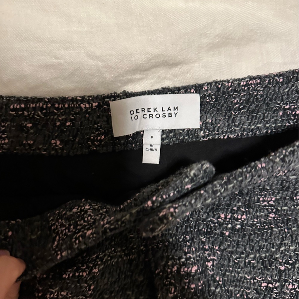 Gray and pink mini skirt!
